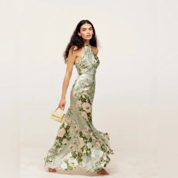 Reformation Veria Silk Dress - Picture 1 of 12